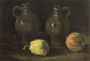Vincent Van Gogh Still life with Two Jars and Two Pumpkins (nn04) oil painting
